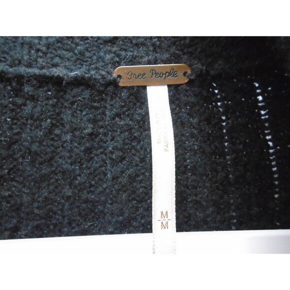 Free people Cozy Admiral's Jacket Sweater Womens Size M 19235217 Black - Picture 7 of 11